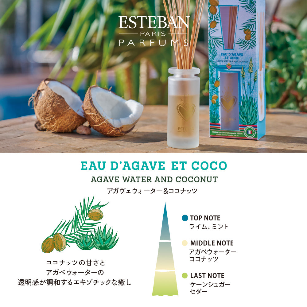 アガべウォーター＆ココナッツ フレグランスリフィル200ml – ESTEBAN