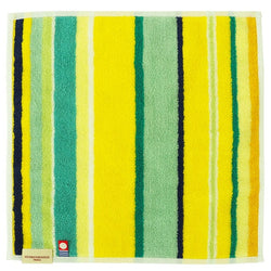 【LES TOILES DU SOLEIL】タオルハンカチ(シトロネル ジョンヌ アシッド ターコイズ)