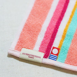 【LES TOILES DU SOLEIL】タオルハンカチ(シトロネル ジョンヌ アシッド ターコイズ)