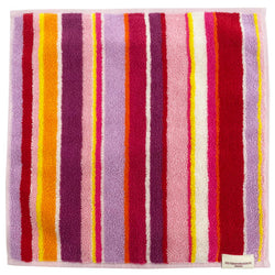 【LES TOILES DU SOLEIL】タオルハンカチ(ジニア ルージュ ブラン)