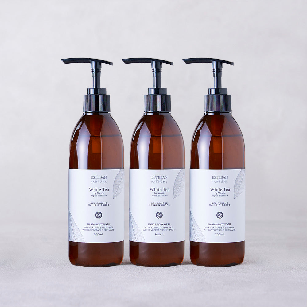 【数量限定】White Tea by Westin 特別バスセット（ハンド＆ボディウォッシュ3点）