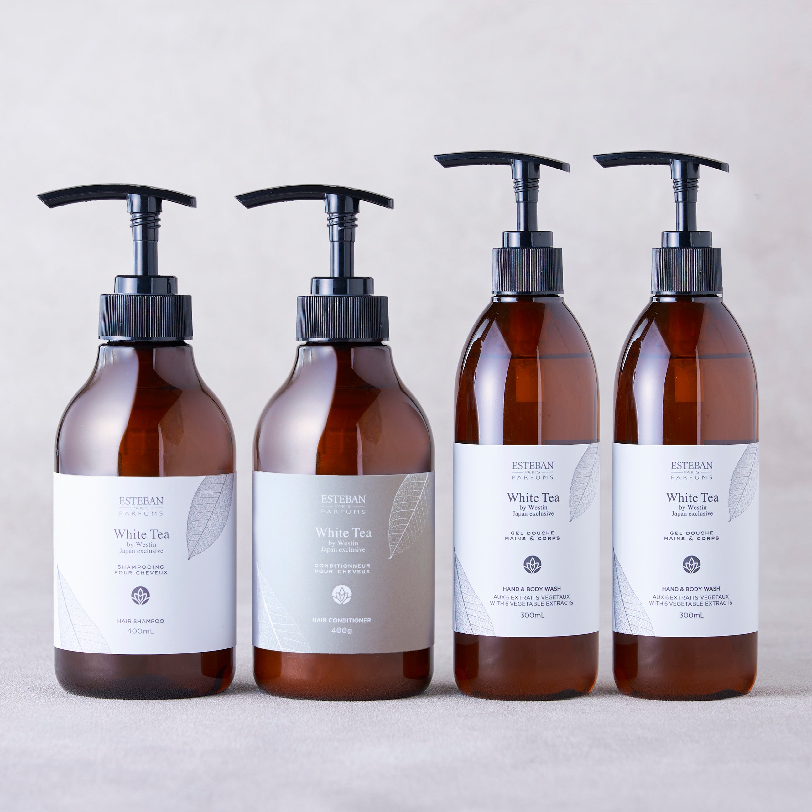 【数量限定】White Tea by Westin 特別バスセット（シャンプー/コンディショナー/ハンド＆ボディウォッシュ）