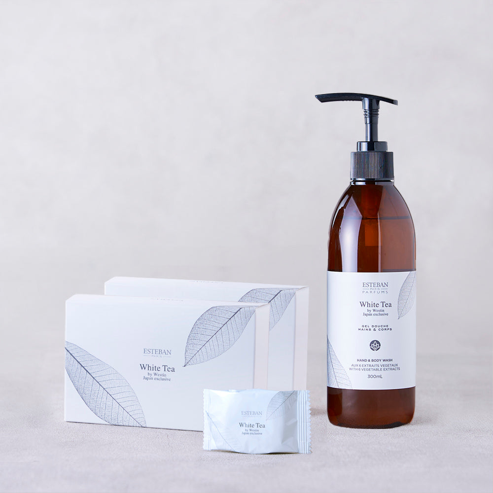 【数量限定】White Tea by Westin 特別バスセット（バスタブレット 2点/ハンド＆ボディウォッシュ）